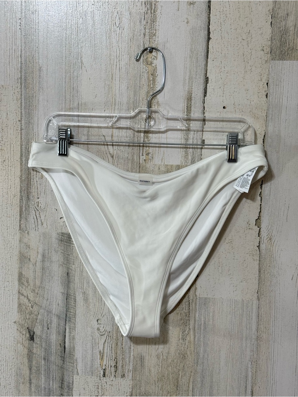 Old Navy White High-Cut Bikini Bottoms